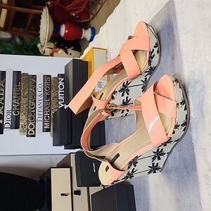 Forever 21 brand ankle wrap sandals